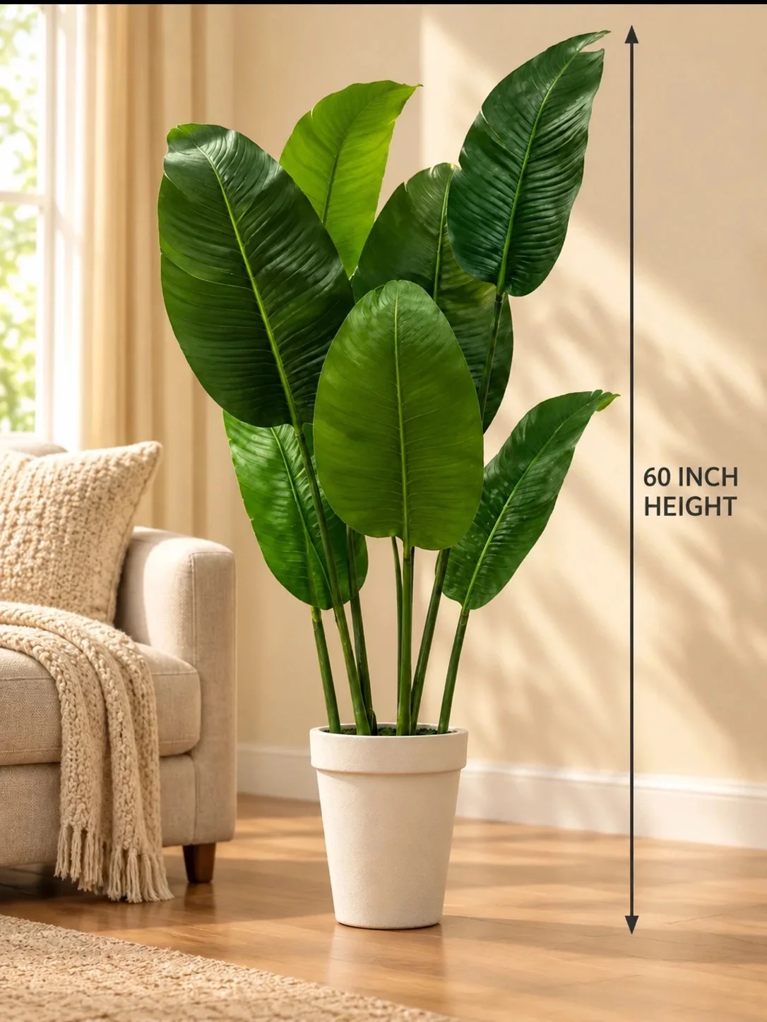 60 inch Artificial Banana Tree - Image 4