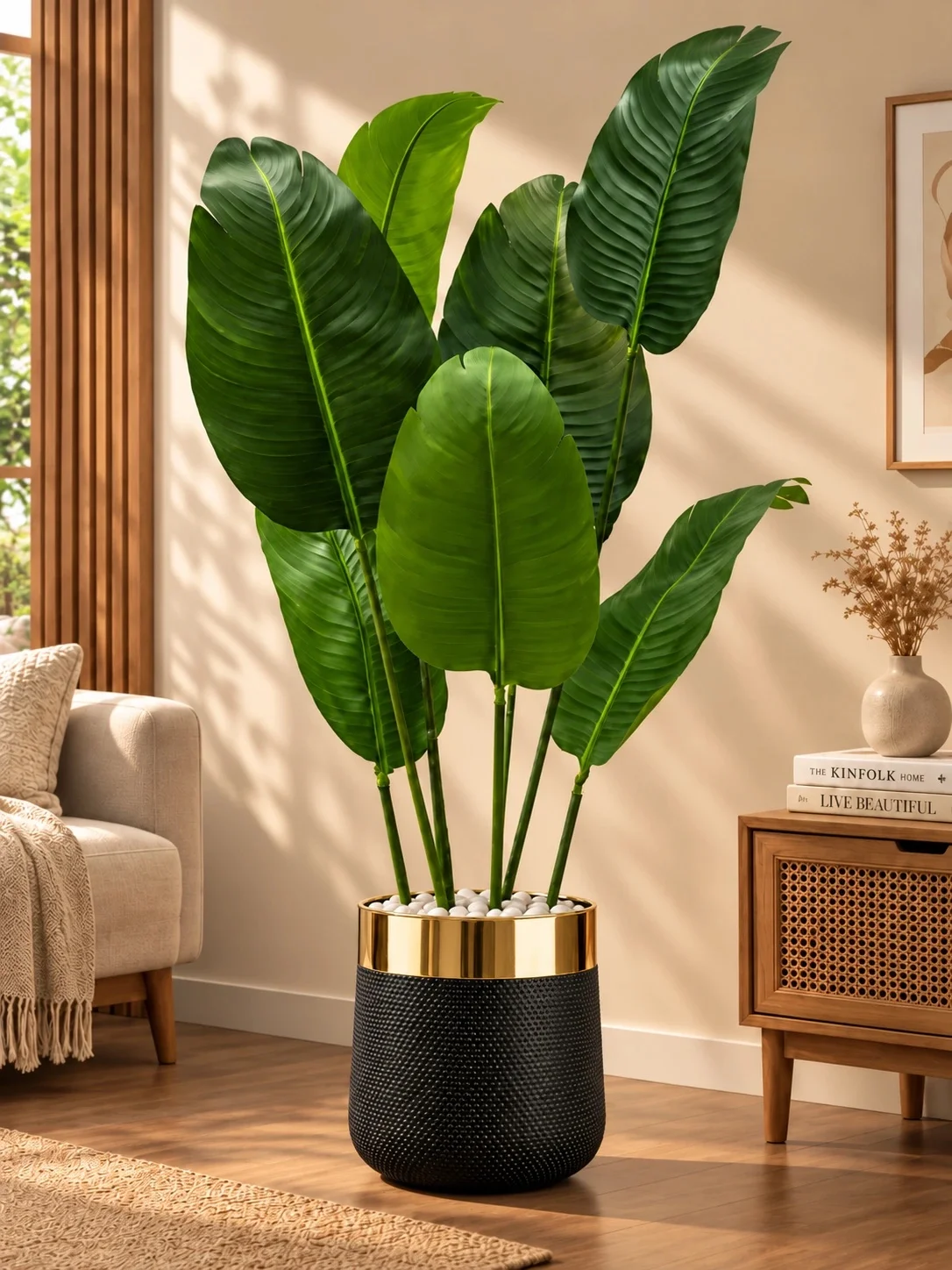 60 inch Artificial Banana Tree