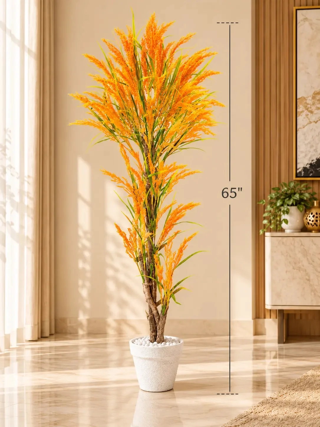 65-Inch Artificial Golden Corn Tree - Image 3