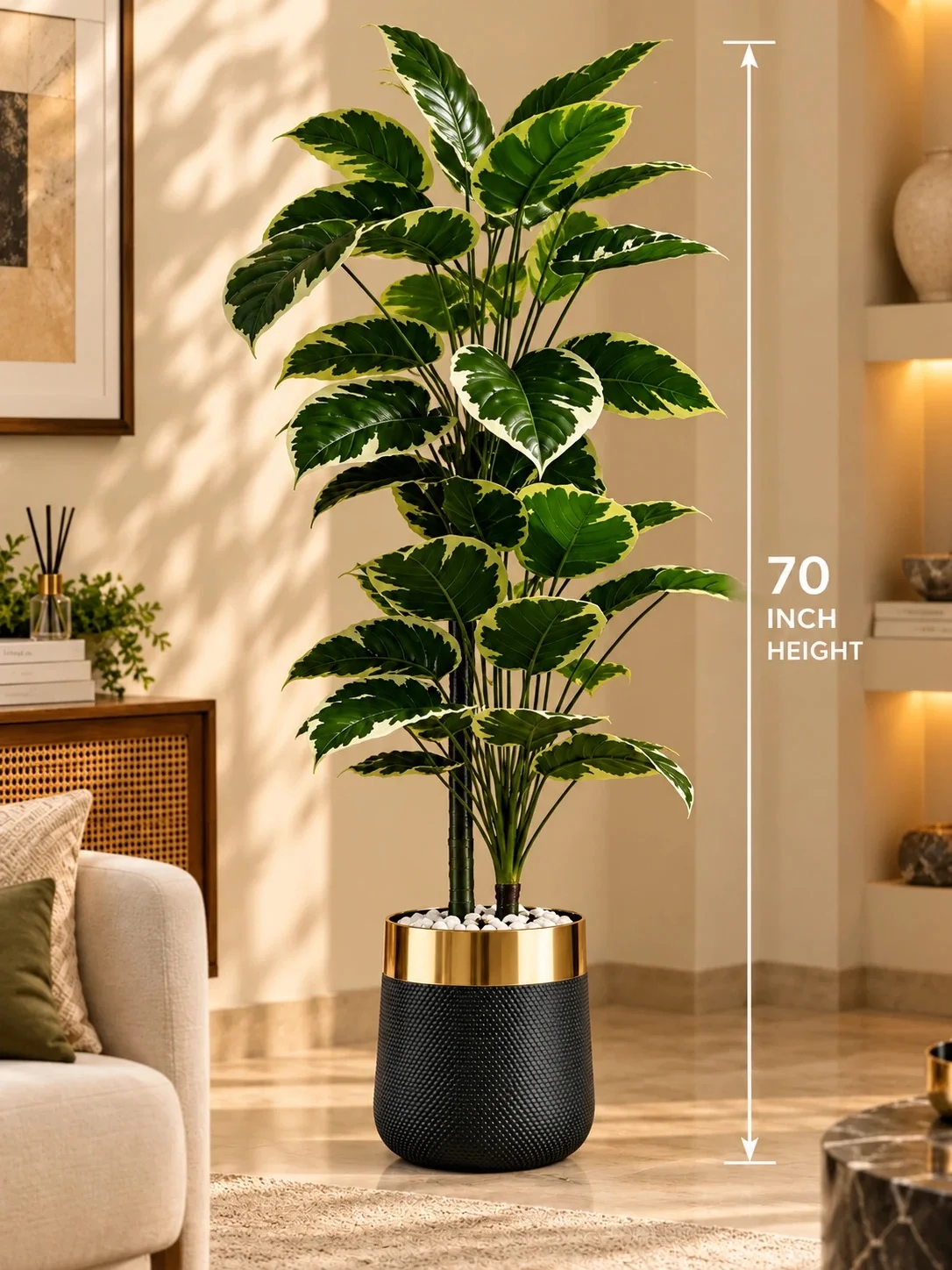 70 inch Tall Artificial Floor Plant - Image 3